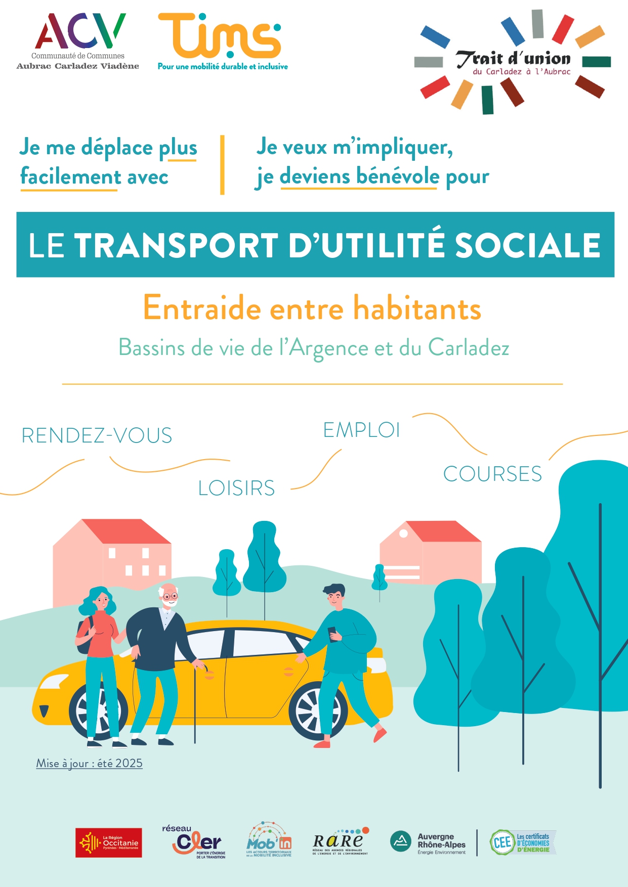 Lire la suite à propos de l’article MOBILITÉ // NOUVEAU SERVICE en Argence et en Carladez avec le 𝗧𝗿𝗮𝗻𝘀𝗽𝗼𝗿𝘁 𝗱’𝗨𝘁𝗶𝗹𝗶𝘁𝗲́ 𝗦𝗼𝗰𝗶𝗮𝗹𝗲 (entraide entre habitants)