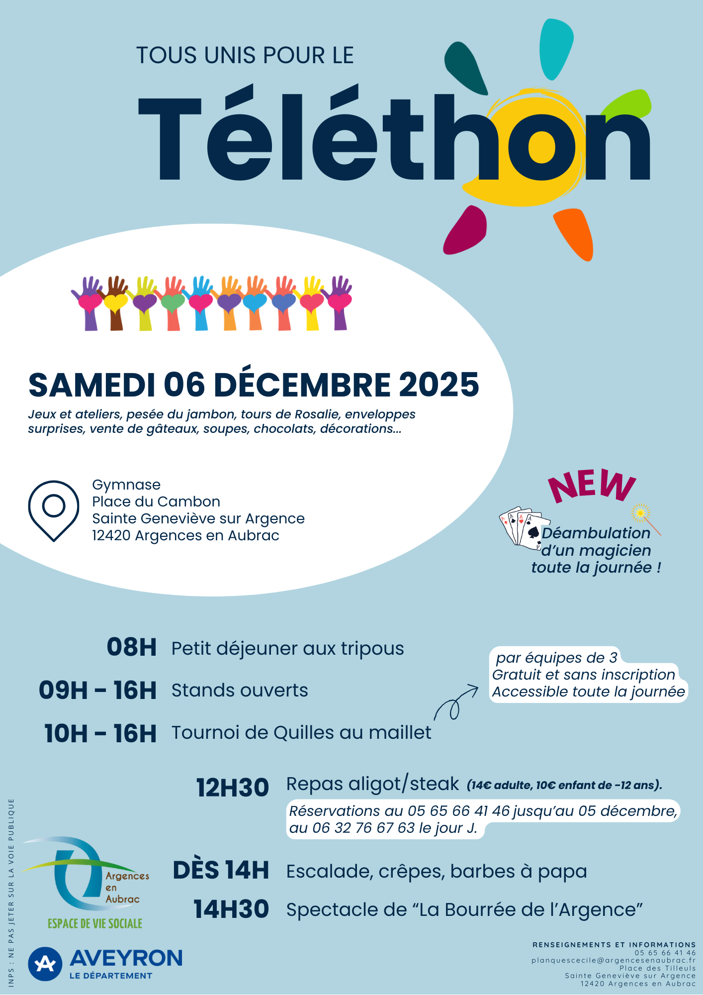 Lire la suite à propos de l’article Argences en Aubrac se mobilise pour le Téléthon 2025 !