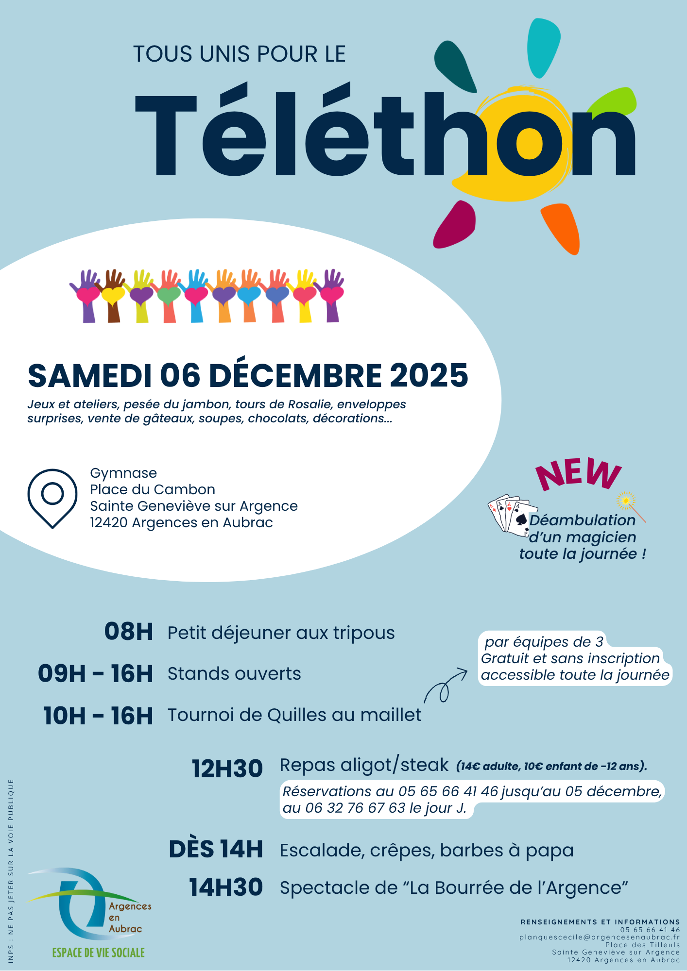 Lire la suite à propos de l’article Argences en Aubrac se mobilise pour le Téléthon 2025 !